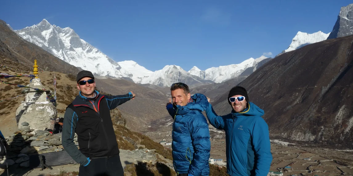 group joining trekking in nepal.